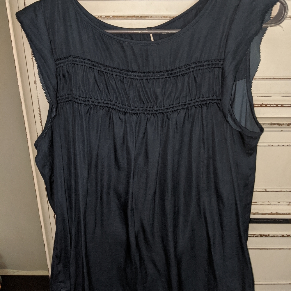 Loft navy blue tunic top size M